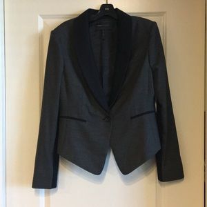 BCBG gray and black blazer